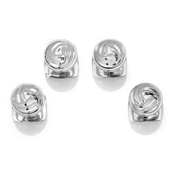 Modern Knot Sterling Silver Studs