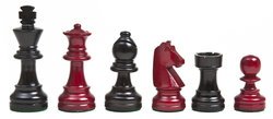 Modern Staunton Maple Chessmen Set