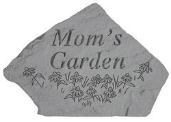 Carved Mom's Garden Decorative Stone