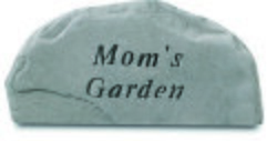 Mom's Garden Engraved Stone