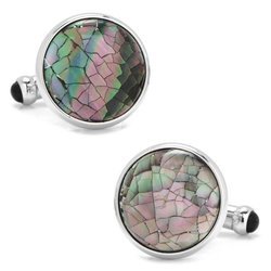 Mosaic Smoke Mother of Pearl Cufflinks