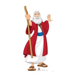 Moses Creative for Kids Illustrated Cardboard Cutout