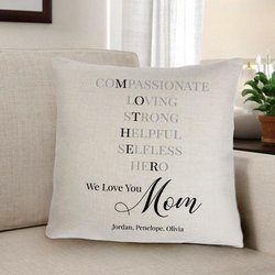 Mother Home Decor Personalized Throw Pillow