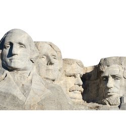Mount Rushmore National Monument Cardboard Cutout