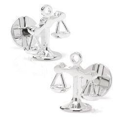 Moving Parts Scales of Justice Cufflinks