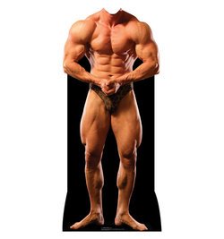 Muscle Man Standin Cardboard Cutout