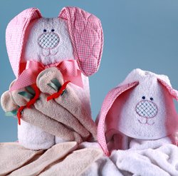 My Little Bunny Rabbit Hooded Towel Baby Girl Gift