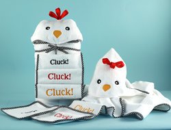 My Little Chickie Hooded Towel Baby Gift Set