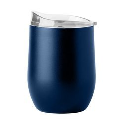 Navy 16oz Powder Coat Curved Beverage Tumbler