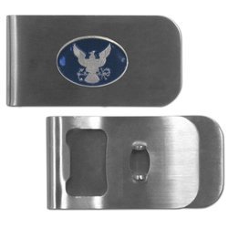 Navy Bottle Opener Money Clip