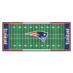 New England Patriots Football Field Runner Rug