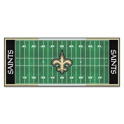 New Orleans Saints Football Field Runner Rug