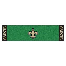 New Orleans Saints Golf Putting Green Mat