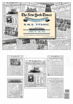 New York Times Newspaper Compilation Titanic