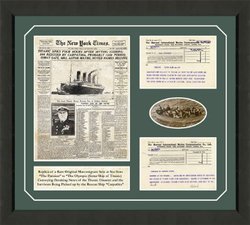 New York Times Titanic Framed Print