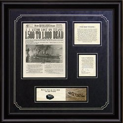 New York Times Titanic Framed Print (Deluxe)