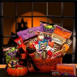 No Tricks Just Treats Halloween Goodie Bucket