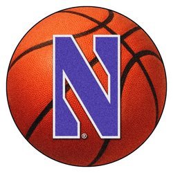 Northwestern University Basketball Rug