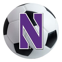 Northwestern University Soccer Ball Rug