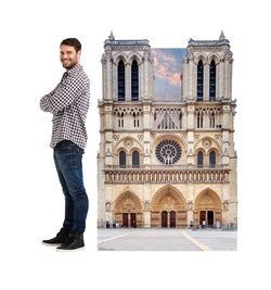 Notre Dame Cardboard Cutout