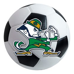 Notre Dame Soccer Ball Rug - Fighting Irish Logo