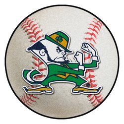 Notre Dame University Baseball Rug  - Fighting Irish Logo