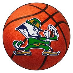 Notre Dame University Basketball Rug - Fighting Irish Logo