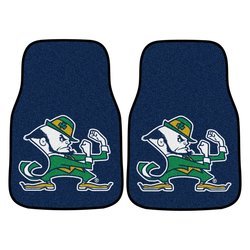 Notre Dame University Car Mat Set - Fighting Irish Logo