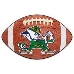 Notre Dame University Football Rug - Fighting Irish Logo