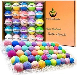 Nurture Me Organic Spa Bath Bomb Set - 50 Pieces