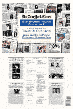 NY Times Newspaper Compilation - Baby Boomers Through Generation Z