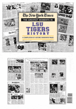 NY Times Newspaper - Greatest Moments in LSU Tigers History