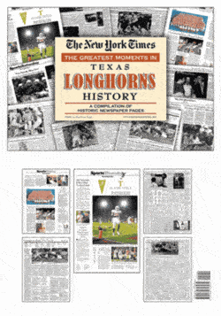 NY Times Newspaper - Greatest Moments in Texas Longhorns History
