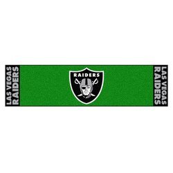 Las Vegas Raiders Golf Putting Green Mat