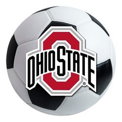 Ohio State University Soccer Ball Rug