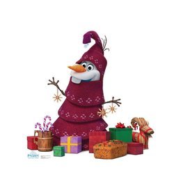 Olaf Knitted Tree Disney's Olaf's Frozen Adventure Cardboard Cutout