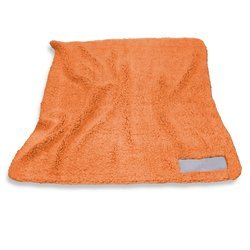 Orange Color Frosty Fleece