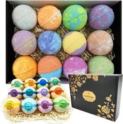 Organic Relaxing Bath Bomb Gift Set - 12 Pieces