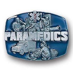 Paramedics Enameled Belt Buckle