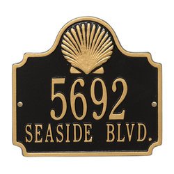 Personalized 2 Line Conch Address Plaque
