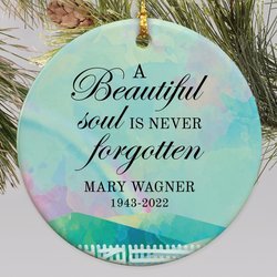 Personalized A Beautiful Soul Is Never Forgotten Ornament