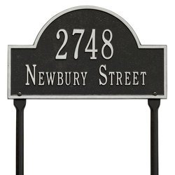 Personalized Arch Lawn Address Plaque - 2 Line