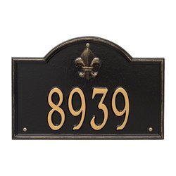 Personalized Bayou Vista Address Plaque - 1 Line