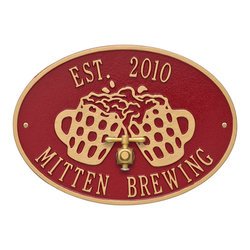 Personalized Beers and Cheers Plaque
