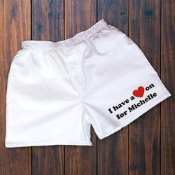 Personalized Boxers - I Have a Heart On