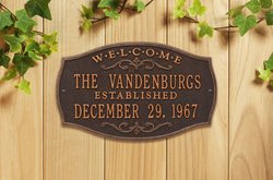 Personalized Brookfield Welcome Plaque