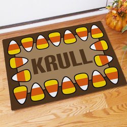 Personalized Candy Corn Doormat - Large