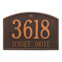 Personalized Cape Charles Large Address Plaque - 2 Line