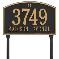 Personalized Cape Charles Lawn Address Plaque - 2 Line