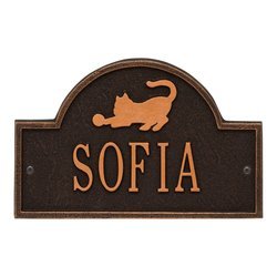 Personalized Cat Arch Mini 1-Line Wall Plaque